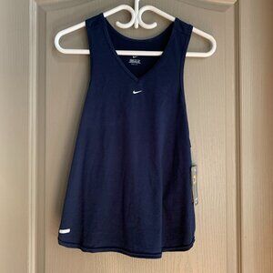 nike navy blue tank top v-neck athletic athleisure